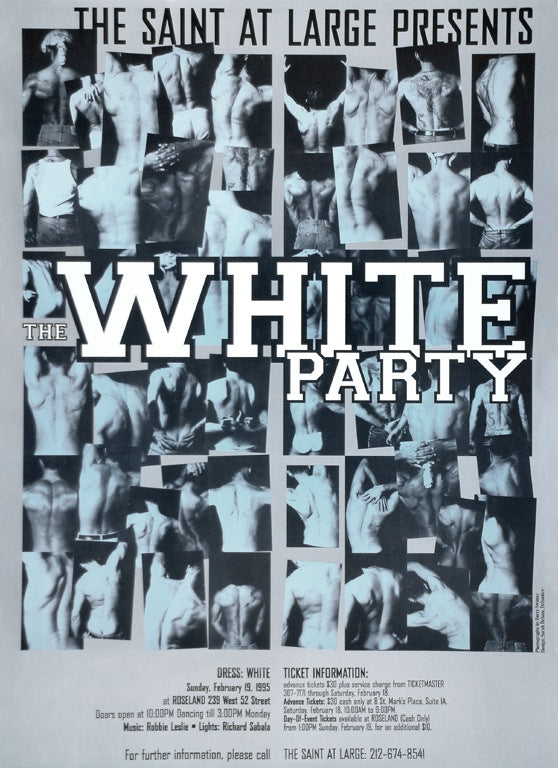 Poster Saint at buy Large White Party 2/14/93 28x20 Printed poster TWO available