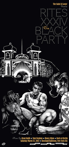 Poster 2013, The Black Party, RITES XXXIV