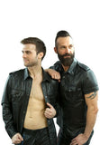 Police Leather Shirt- Long Slv