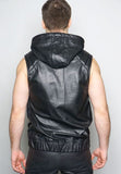 Leather Sport Hood Vest