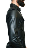Police Leather Shirt- Long Slv