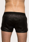 Athletic Leather Shorts