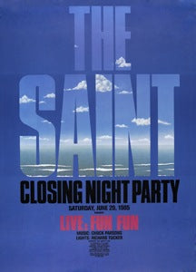 Poster 1985 Saint Closing Night Party