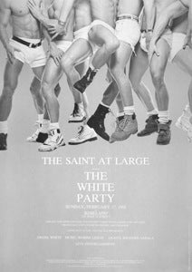 Poster 1991 The White Party, Photo by David Morgan