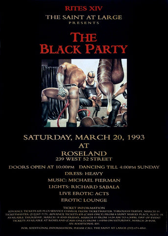 Poster 1993 The Black Party
