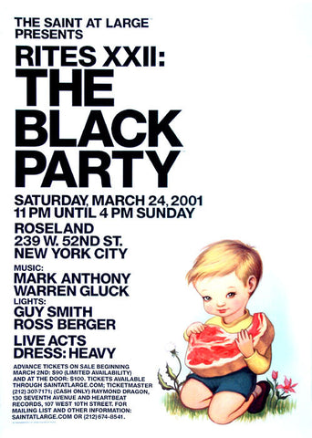 Poster 2001, The Black Party,  RITES XXII
