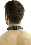 Leather Collar Looped with D-ring