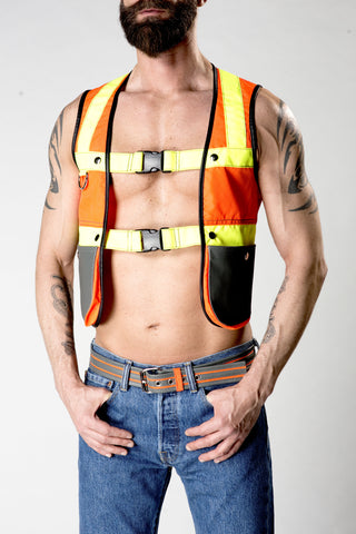 Construction Vest Half Harness
